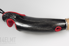 14ELMT Custom Black & Red Transradial Prosthesis