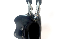 This activity specific 14ELMT custom prosthesis was designed to assist the wearer in utilizing long handled garden tools. The contoured brace on the palmar side allows for better grip of tools.